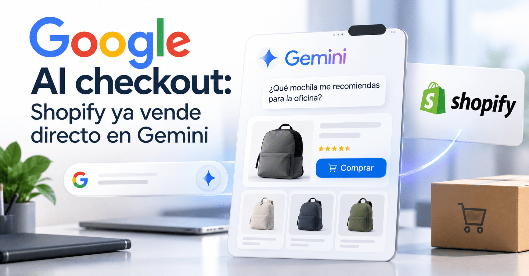 AI checkout: Shopify ya vende directo en Gemini